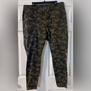 Lane Bryant Women’s  Green Camouflage Pants
